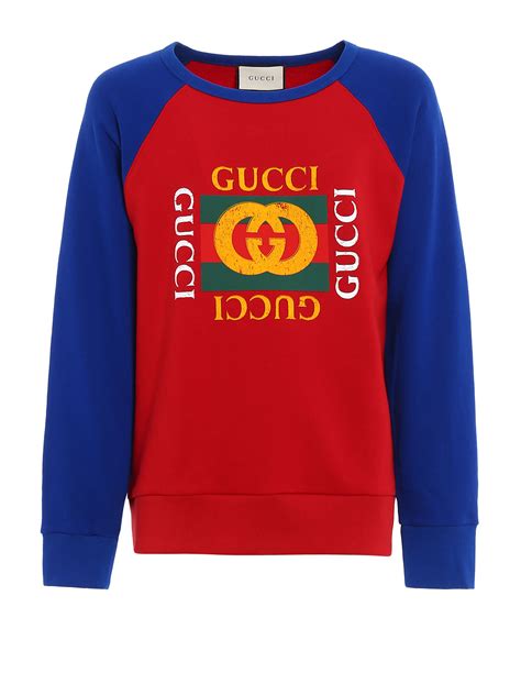 felpa gucci blu con lupi|Felpe con e senza cappuccio da donna Gucci .